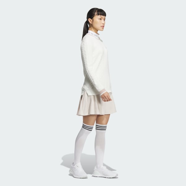 White 풀리 패션 백 3S 애시메트리 디자인 크루넥 풀오버