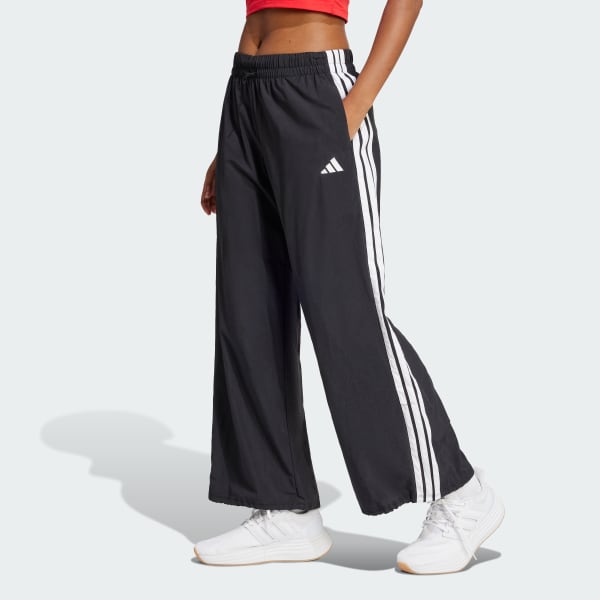 Nero Pantaloni Essentials 3-Stripes Lifestyle Woven Parachute