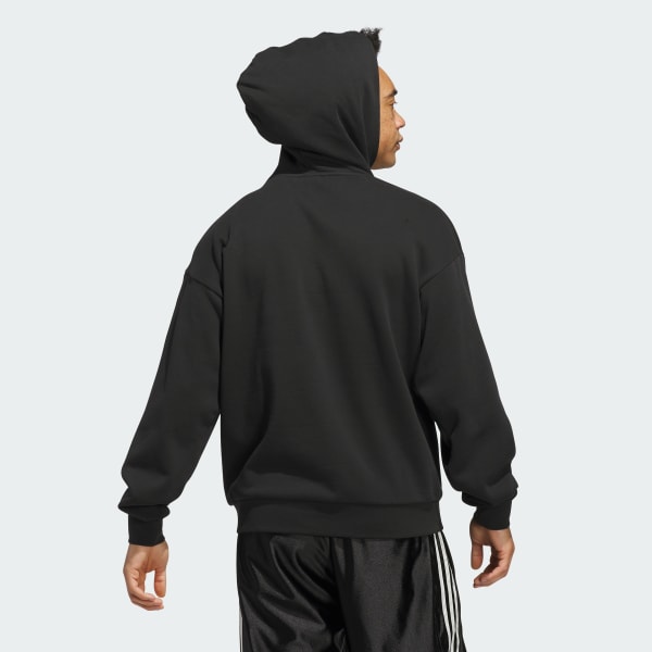 Negro Polera con capucha Originals de básquet