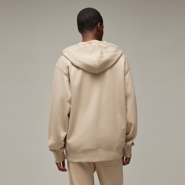 Beige Y-3 French Terry Zip Hoodie