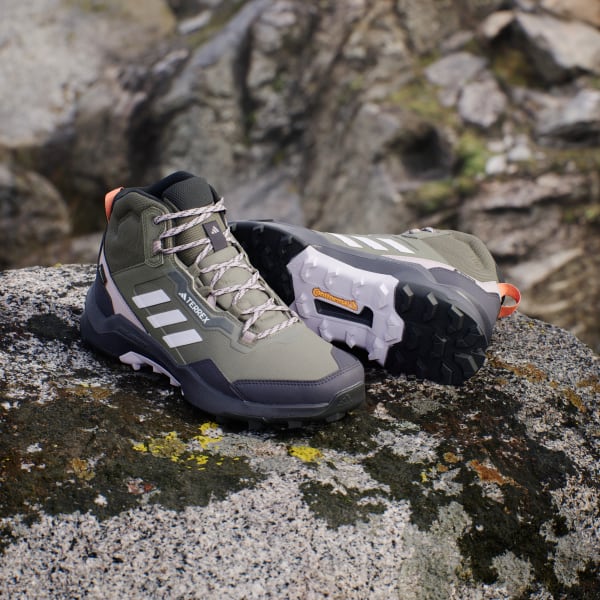 adidas Terrex AX4 Mid GORE TEX Hiking Shoes Green Free Shipping with adiClub adidas US