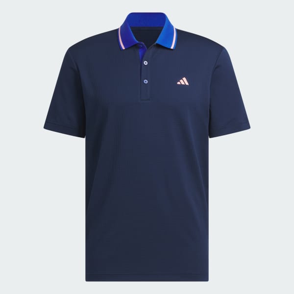 adidas Ultimate365 Tour Twistknit Polo Shirt Blue adidas UK