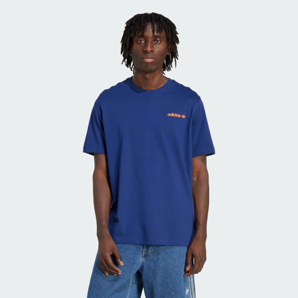 Blauw Calm Coffee Bear Graphic T-shirt