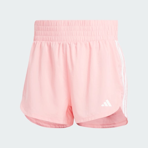 Pink Pacer Training 3-Stripes Woven High-Rise Shorts