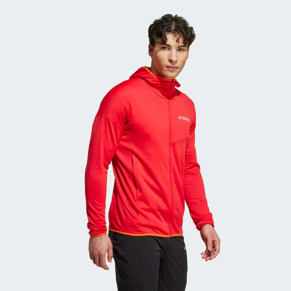 Rouge Veste à capuche molleton léger Terrex Xperior CLIMAWARM