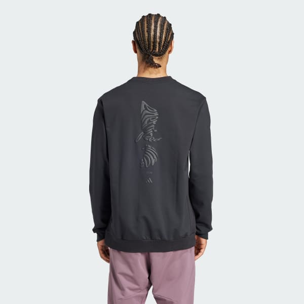 Schwarz adidas Yoga Sweatshirt