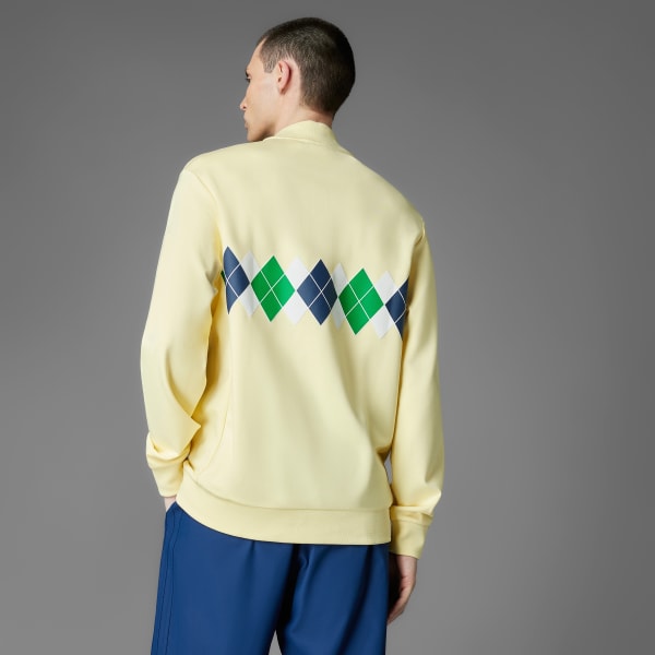 Yellow 오리지널스 아가일 프린티드 쿼터집 스웨트셔츠