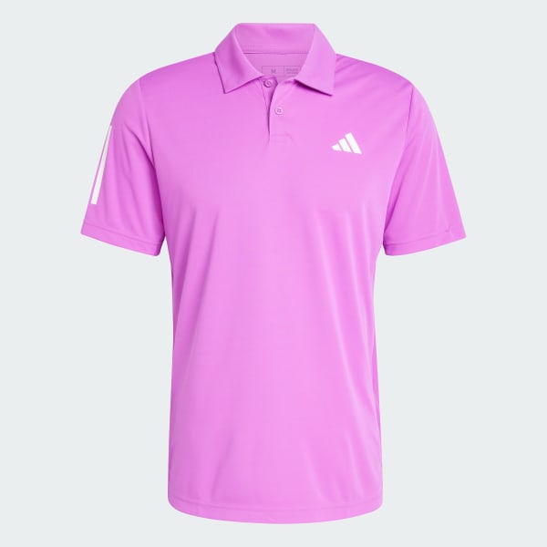 Purple Club 3-Stripes Tennis Polo Shirt
