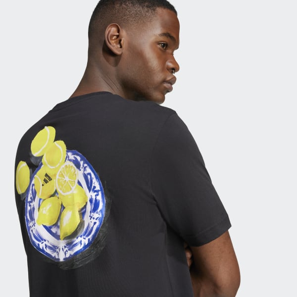 ナポレオン 愛空 Clothing - Lounge Still Life Lemons Graphic Tee - Black