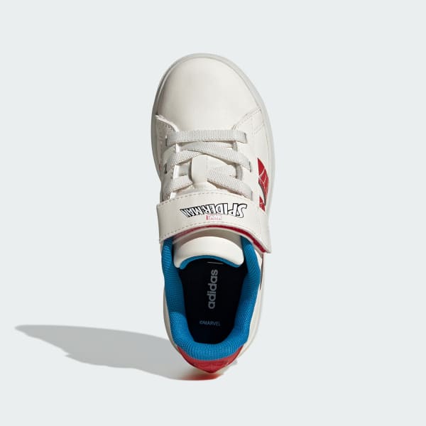 adidas Marvel Spider Man Grand Court Shoes Kids White adidas UK