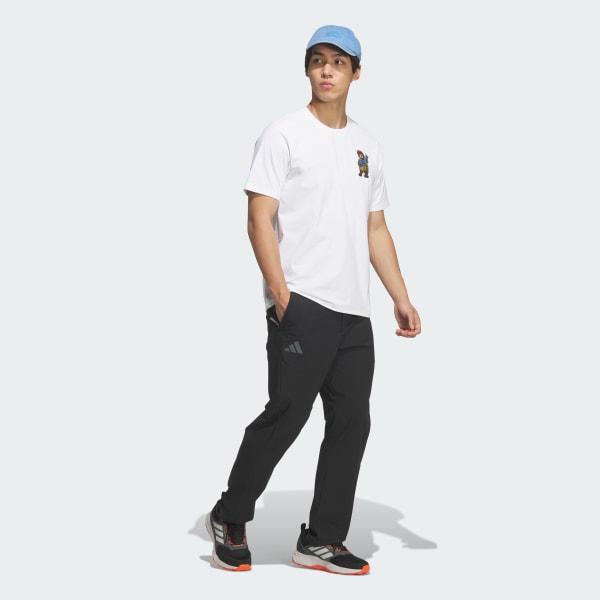 White Xploric Climacool Embroidery Graphic T-shirt