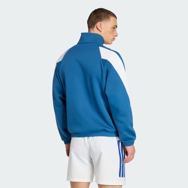 Blue New South Wales Colourblock Full Zip Hoodie - Mens