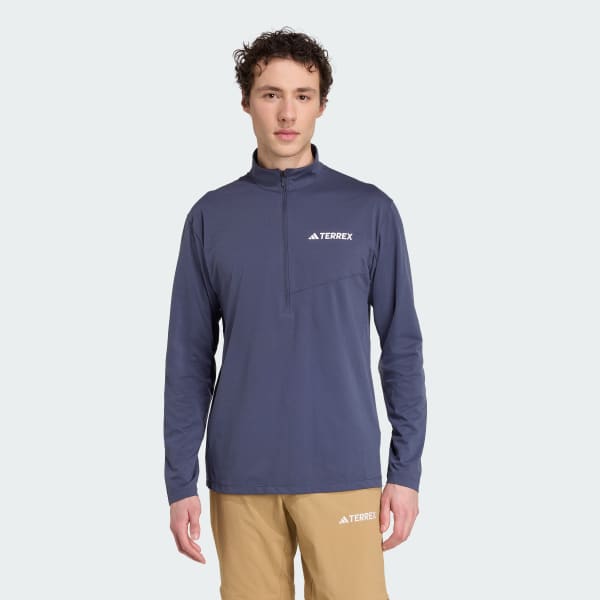 Blu Maglia Terrex Multi Climacool 1/2 Zip Long Sleeve