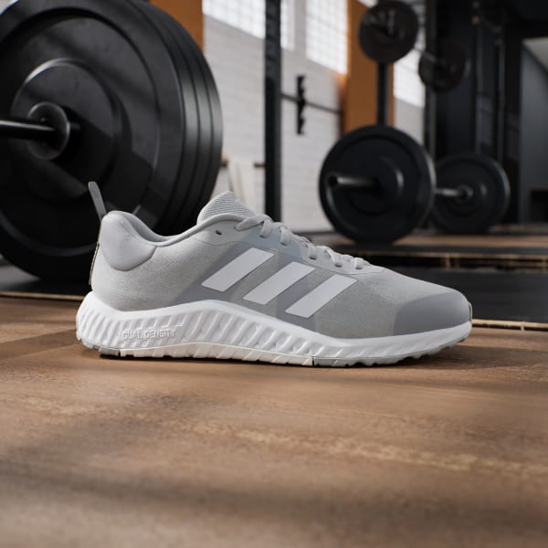 Grijze adidas schoenen on sale