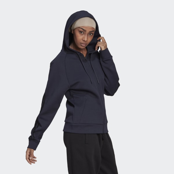 Azul Chaqueta con capucha adidas Sportswear Future Icons 3 bandas V0687