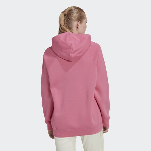 adidas ALL SZN Fleece Boyfriend Hoodie - Pink | Women's Lifestyle ...