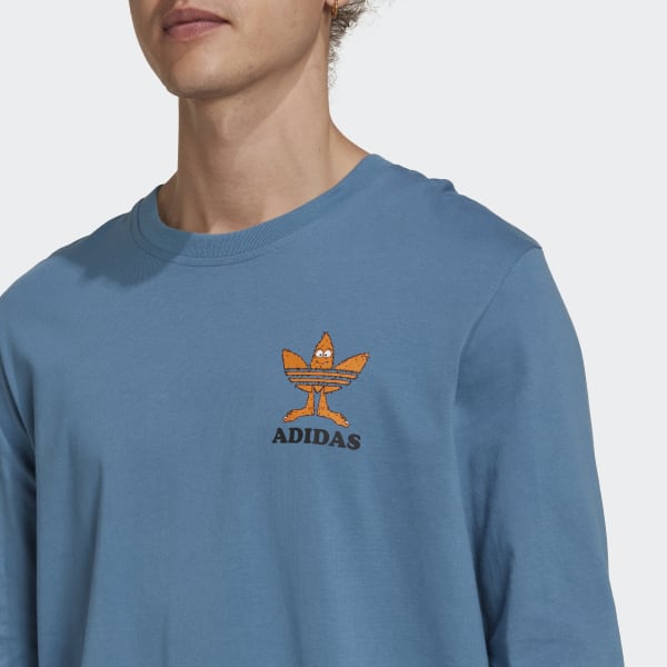 Blauw Graphic Fun Longsleeve