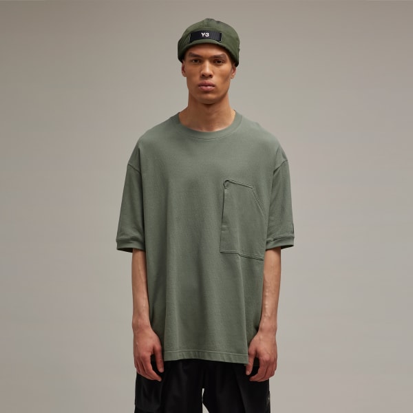 Green Y-3 Crepe Pocket Tee