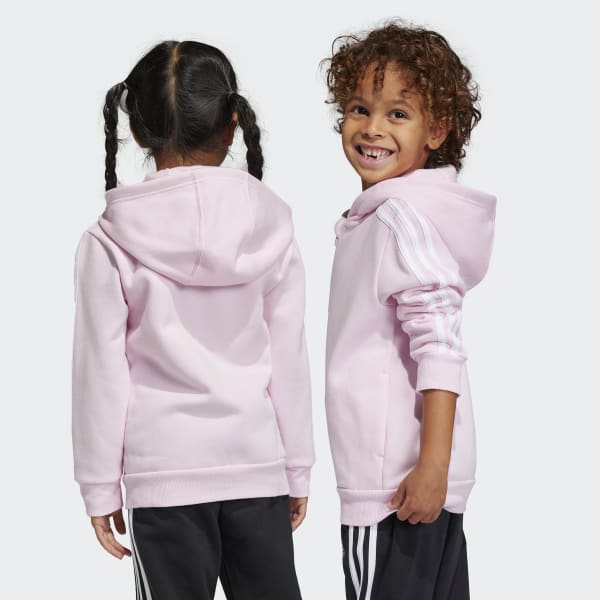 Pink adidas hoodie kids deals