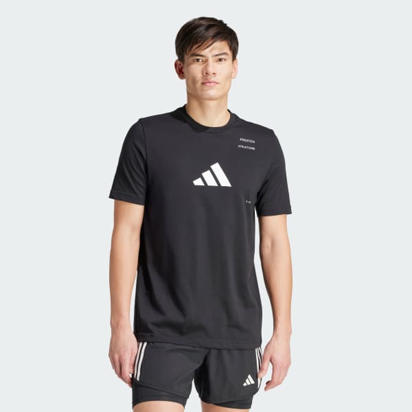 Negro Camiseta Athletics Category Graphic