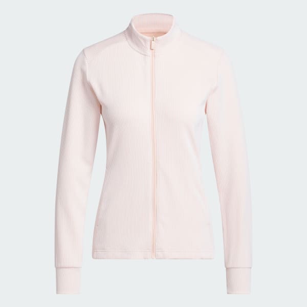 Pink Performance Textured Full-Zip Jacket 