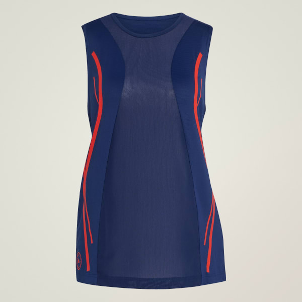 modrá Tílko adidas by Stella McCartney TruePace Running
