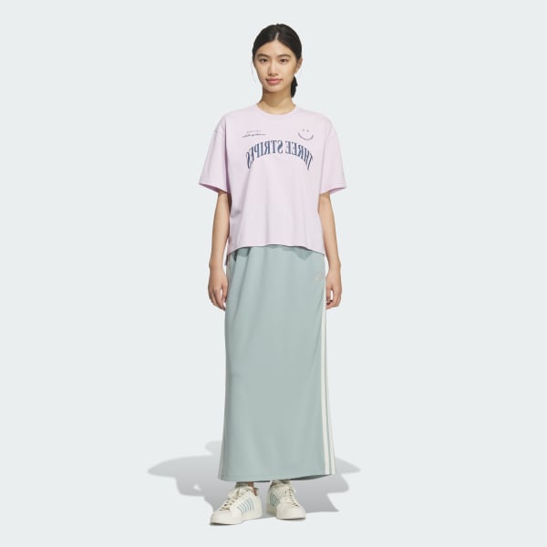 グリーン スリーストライプス DK アイライン スカート