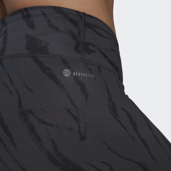 Grau Optime Training Icons Print 7/8-Tight TA394