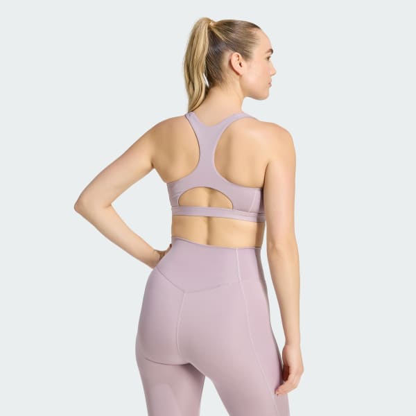 Mor Optime Essentials Workout Ön Fermuarlı Orta Destekli Sporcu Sütyeni