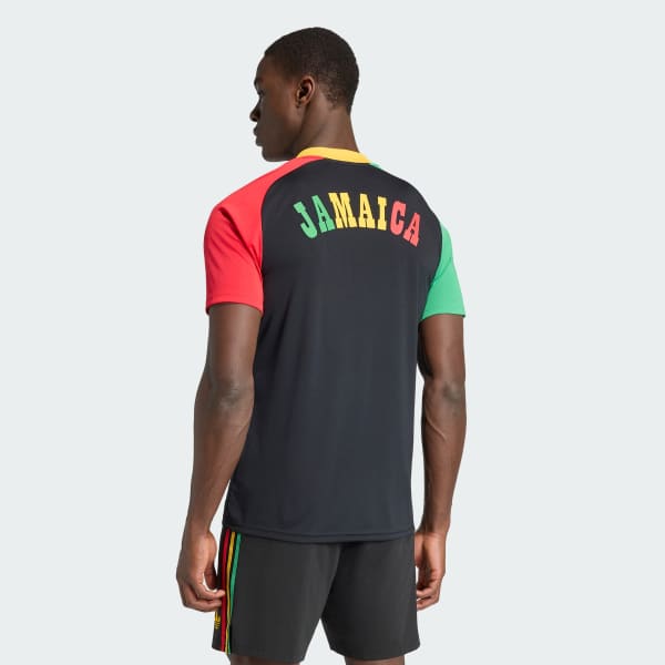สีดำ เสื้อวอร์มก่อนแข่งชุดเยือน Jamaica 26 x Bob Marley