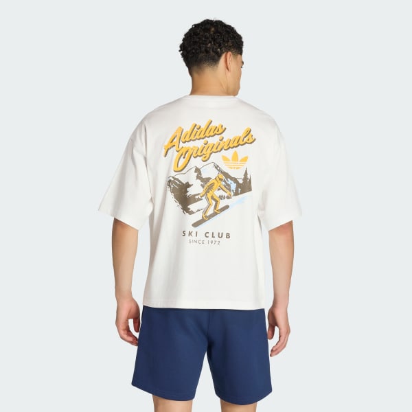 White SKI CLUB GFX T