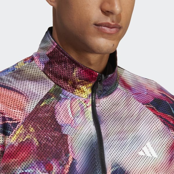 Black Melbourne Tennis Stretch Woven Jacket
