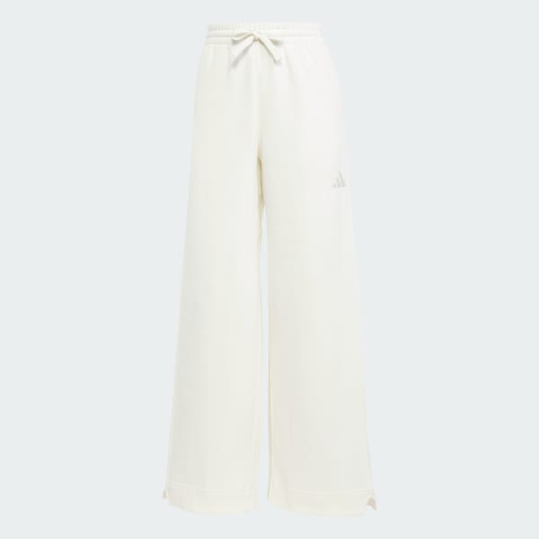 Bianco Pantaloni ALL SZN Fleece Loose Wide-Leg