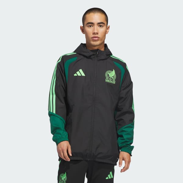 adidas Mexico 26 Tiro All Weather Jacket - Black | Free Shipping