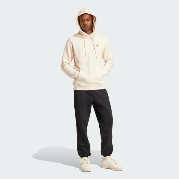 biela Mikina s kapucňou Trefoil Essentials French Terry