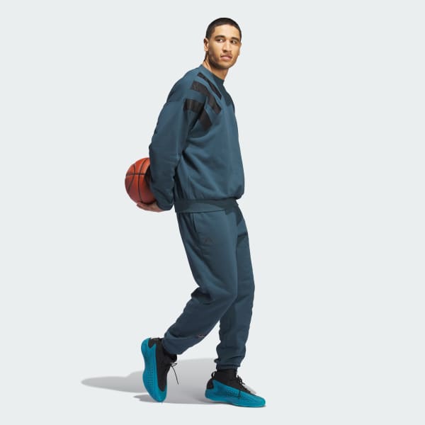adidas Anthony Edwards 1 LS Pants - Turquoise | Free