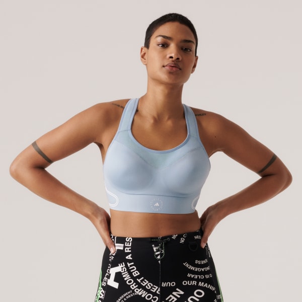 Azul Top Deportivo TruePace adidas by Stella McCartney Soporte Alto