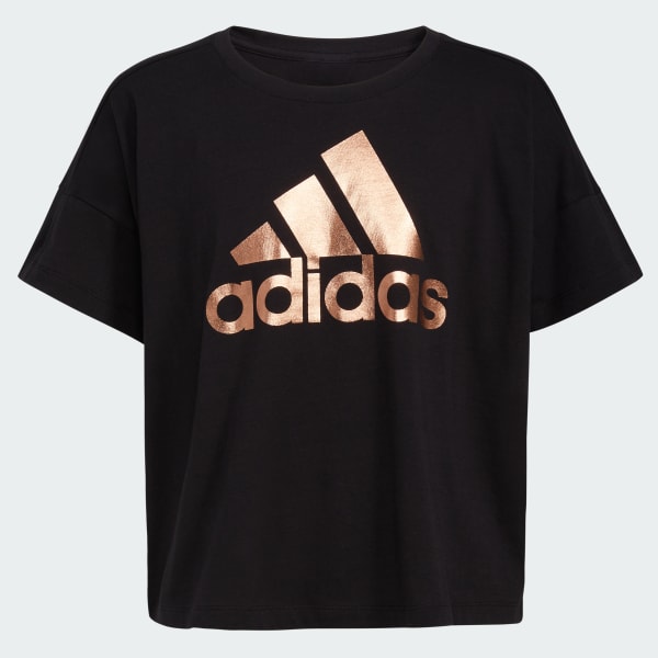 Adidas short shop sleeve logo tee