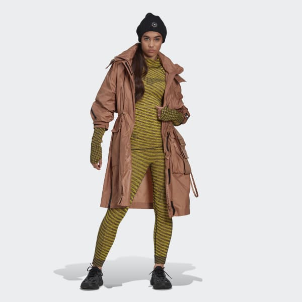 Marron Legging de Training en maille adidas by Stella McCartney
