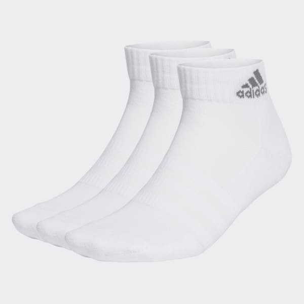 adidas Cushioned Sportswear Ankle Socks 3 Pairs - White | adidas UK