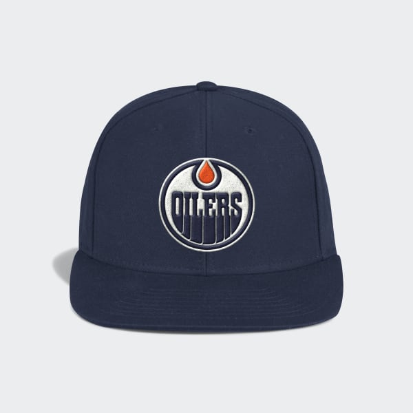 adidas Oilers Flat-Brim Snapback Cap 