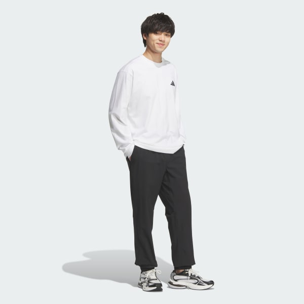 ブラック エッセンシャルプラス レギュラーフィット ストレッチ ウーブン フルレングス ジョガー パンツ