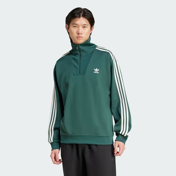 Vert Veste de survêtement col cheminée Adicolor