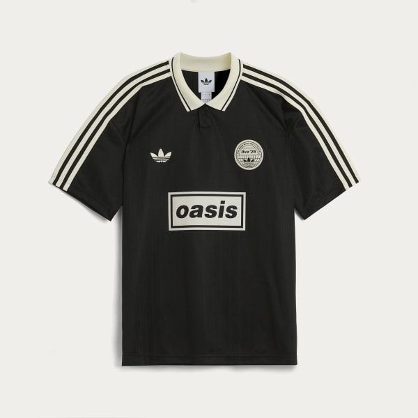 adidas oasis ブラックジャージ 新品　Size XS Adidas x Oasis Tour Jacquard Jersey Black 2025 Size XS S M L XL