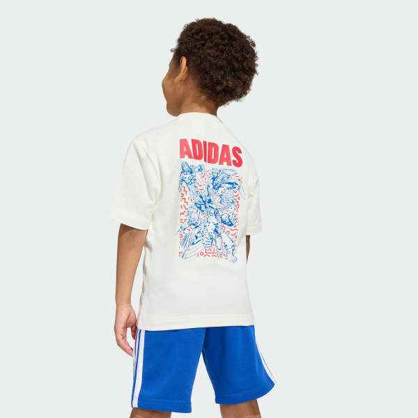 White ADIDAS MARVEL AVENGERS TEE