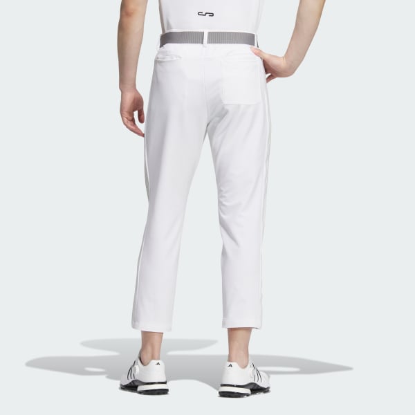 White 3-스트라이프 골프 토널 팬츠