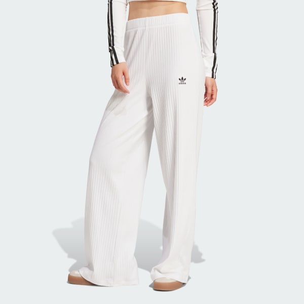 Blanc Pantalon large côtelé Essentials