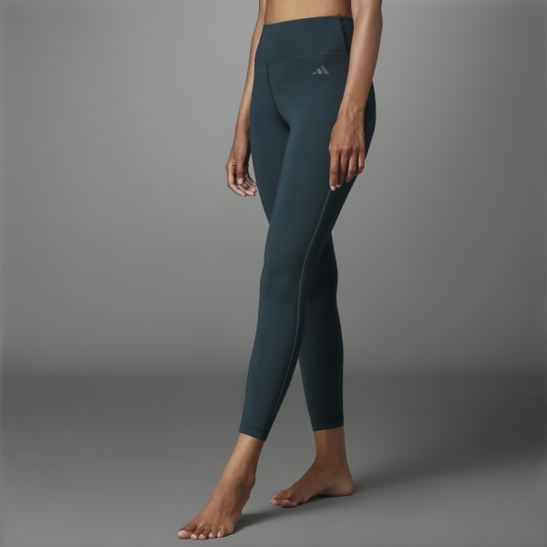 adidas Authentic Balance Yoga 7/8 Leggings - Green, Women's Yoga