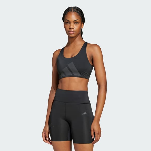 Preto Top Esportivo Suporte Médio Powerimpact HIIT Training