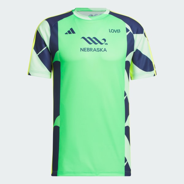 adidas x Nebraska LOVB Jersey - Green | Free Shipping with adiClub